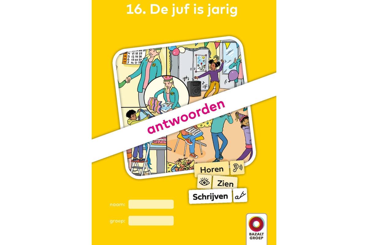 Horen, Zien en Schrijven 2 Antwoordenboek 16 (niveau 2)
