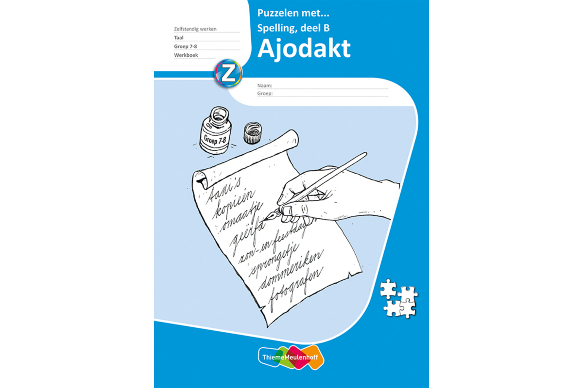 Puzzelen met spelling werkboek B groep 7-8 (5 stuks)