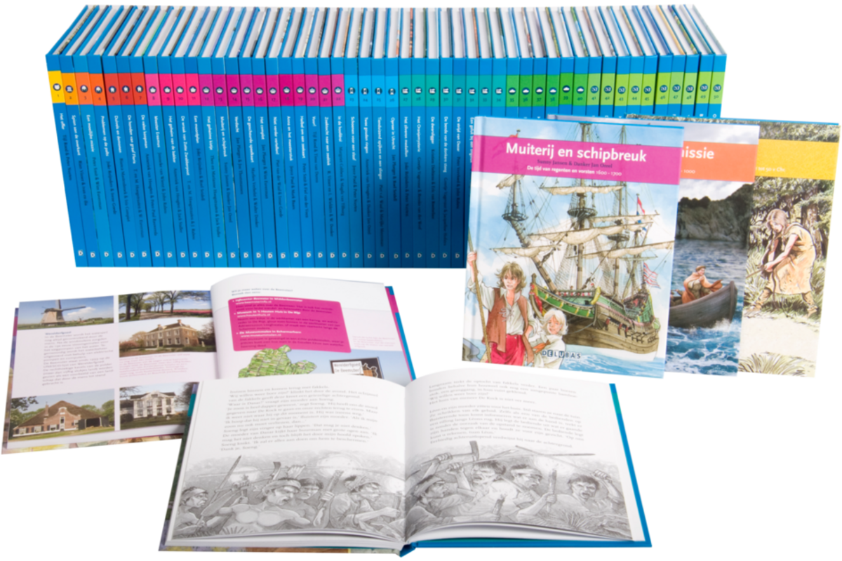 Terugblikken leesboeken compleet (50 delen, serie 1 t/m 5)