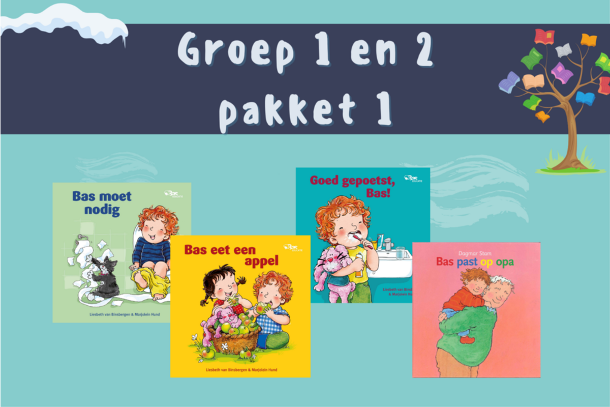 Winterleespakket Bas thema gezondheid gr 1/2: 4 boeken