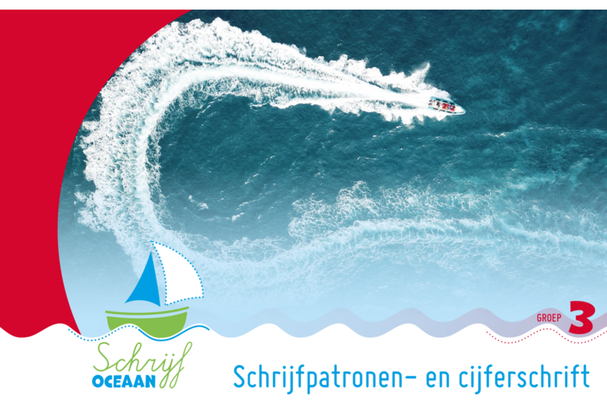 SchrijfOceaan groep 3 Cijfer- schrijfpatronenschrift (5 stuks)