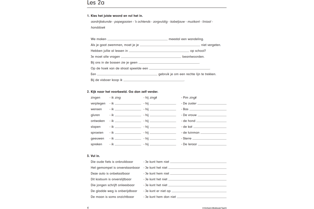 Blokboek taal groep 6