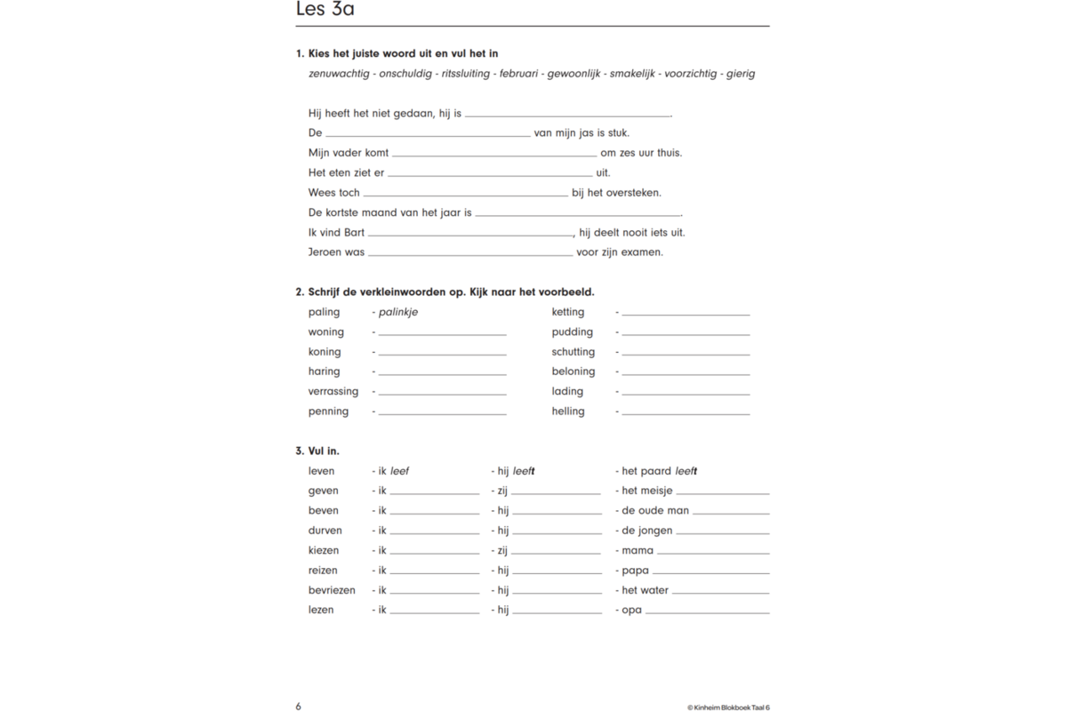 Blokboek taal groep 6