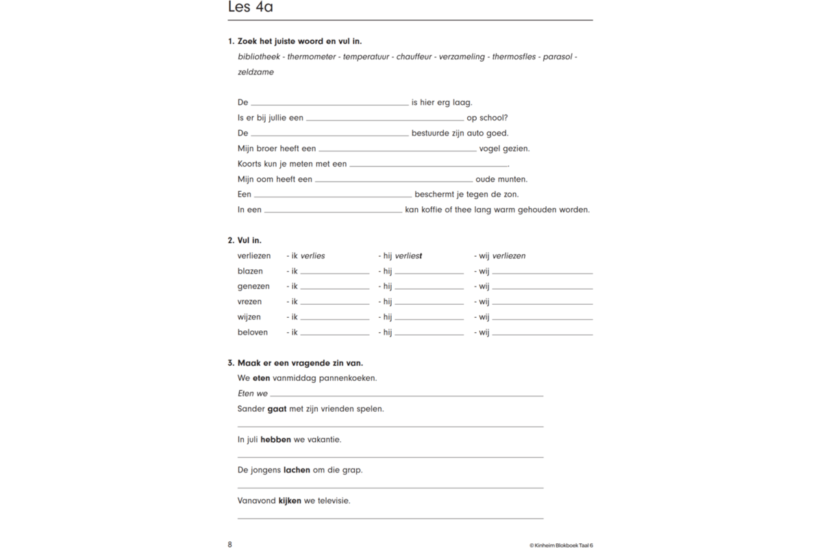 Blokboek taal groep 6