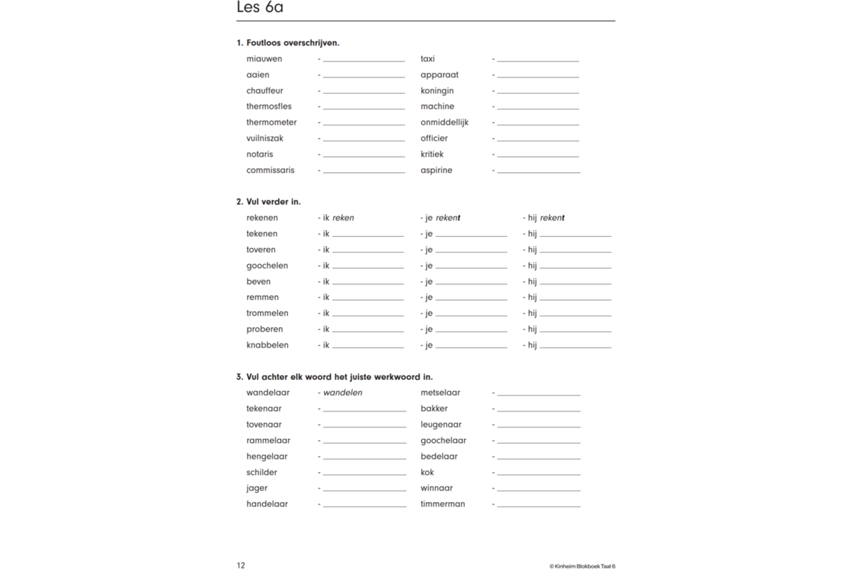 Blokboek taal groep 6