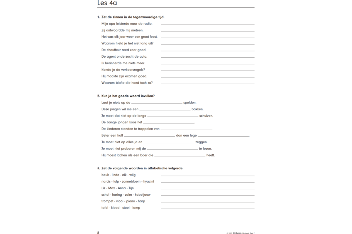 Blokboek taal groep 7