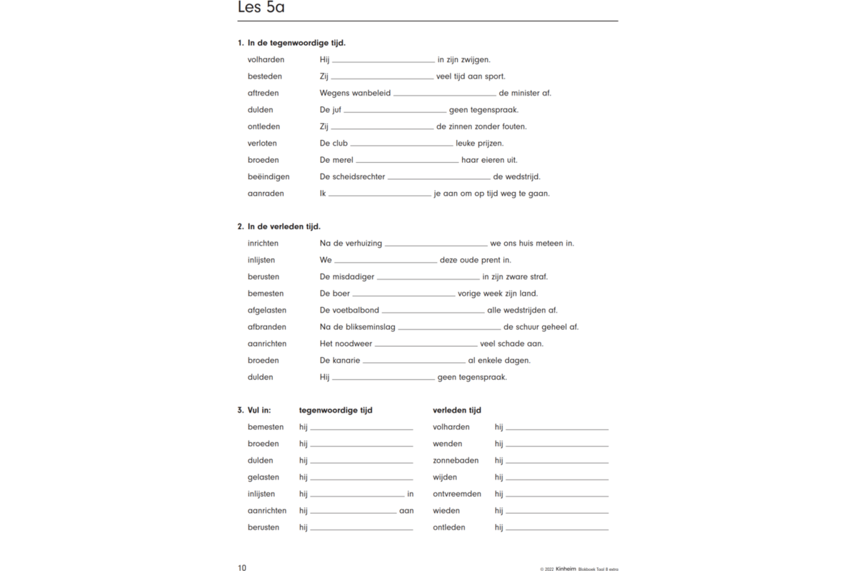 Blokboek taal groep 8 extra (5 stuks)