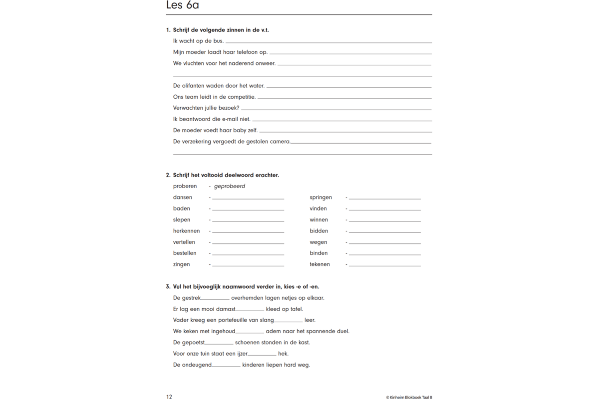 Blokboek taal groep 8