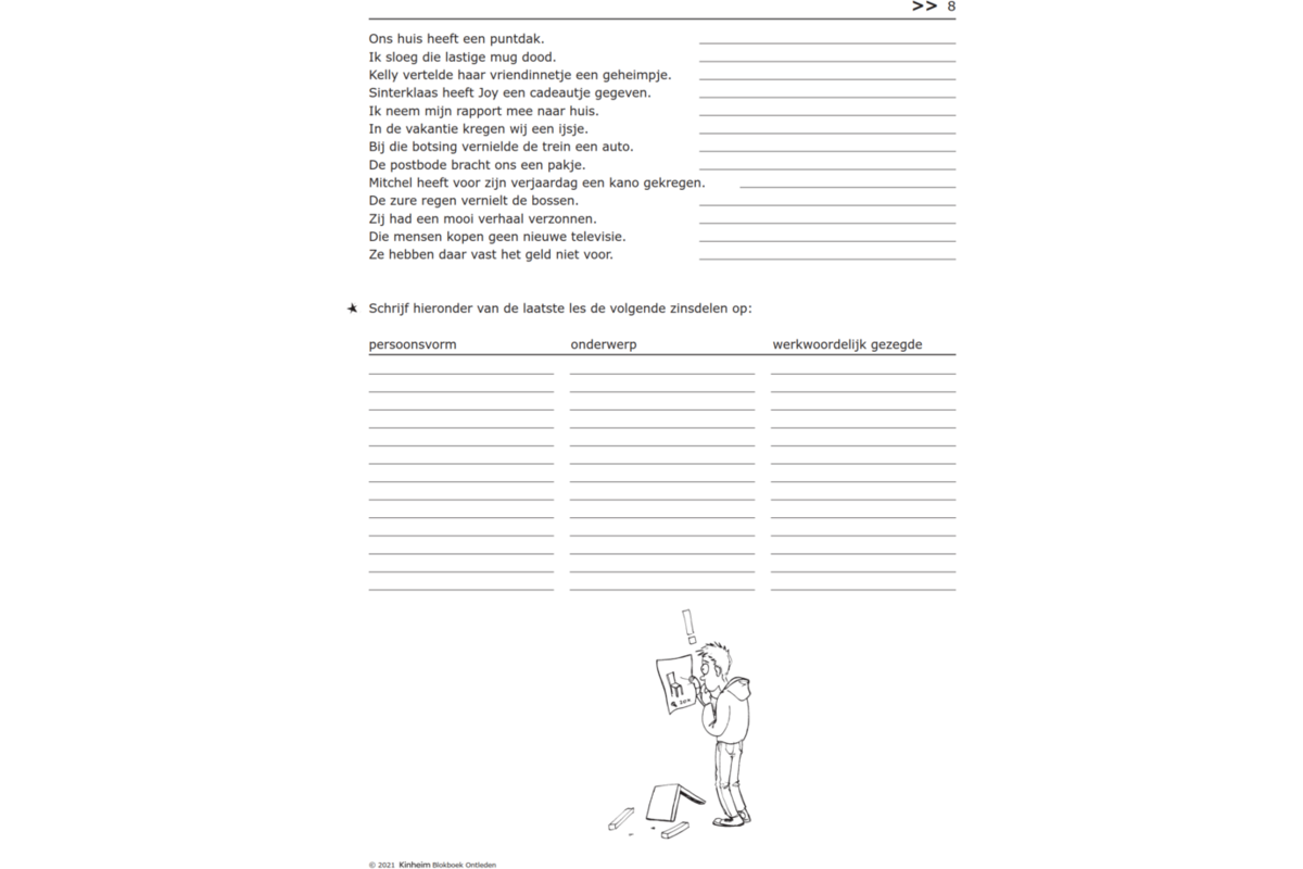 Blokboek ontleden (5 stuks)