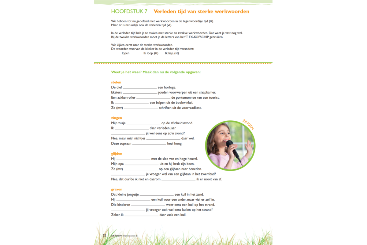 Werkwoorden deel C (5 stuks)