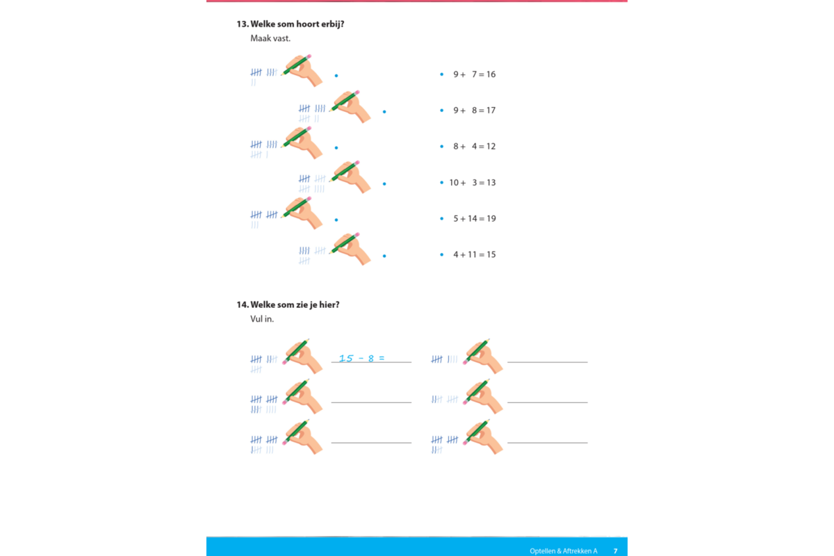 Kerndoeltrainer Optellen & Aftrekken A (5 stuks)
