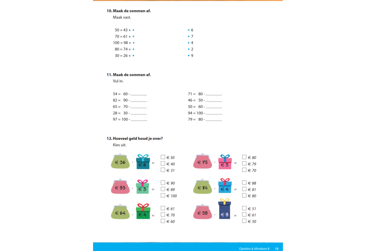 Kerndoeltrainer Optellen & Aftrekken B (5 stuks)