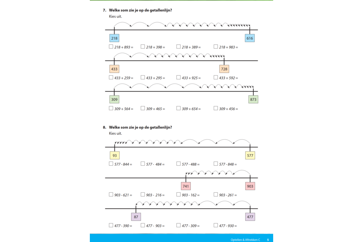 Kerndoeltrainer Optellen & Aftrekken C (5 stuks)
