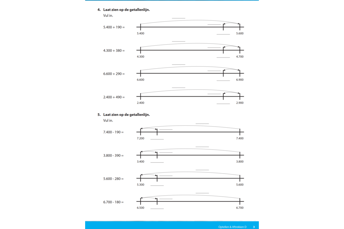 Kerndoeltrainer Optellen & Aftrekken D (5 stuks)