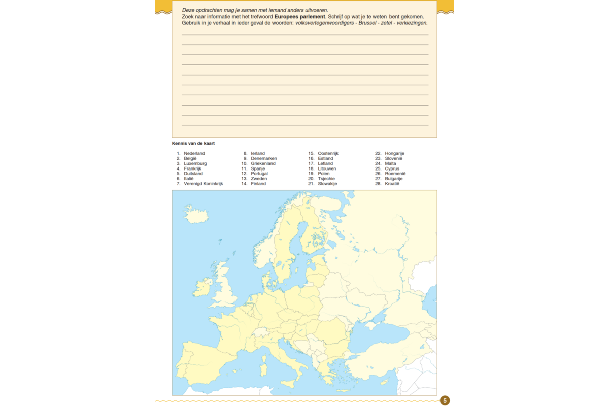 Blokboek aardrijkskunde Europa