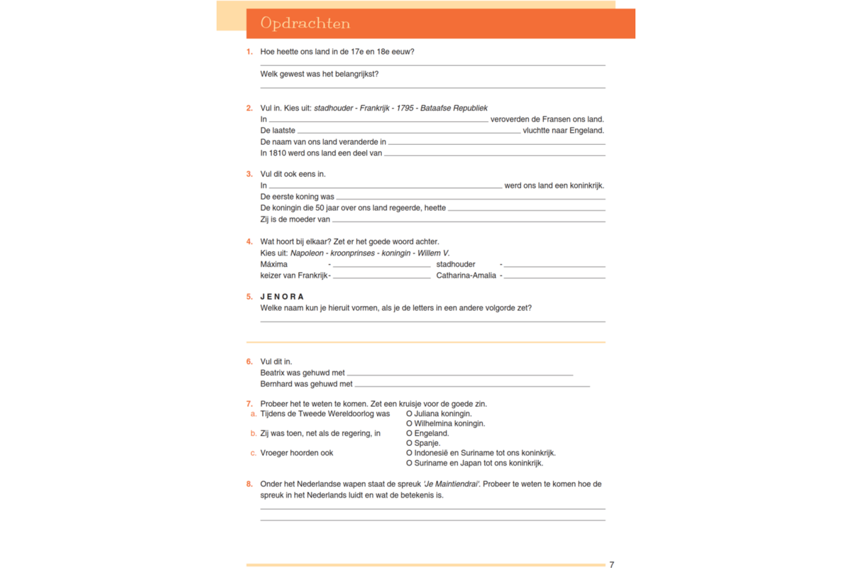 Blokboek staatsinrichting (5 stuks)