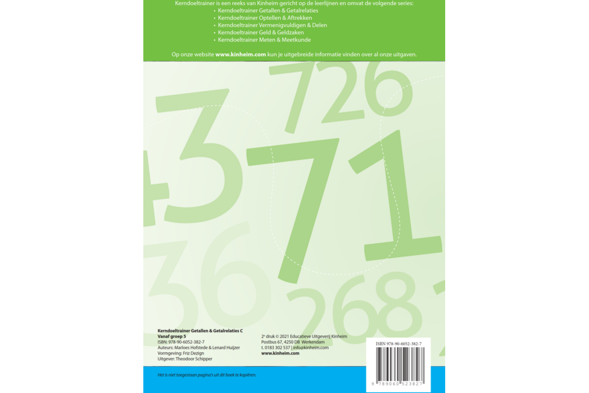 Kerndoeltrainer Getallen & Getalrelaties C (5 stuks)