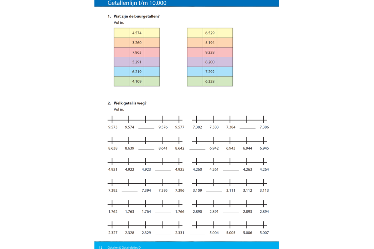 Kerndoeltrainer Getallen & Getalrelaties D (5 stuks)