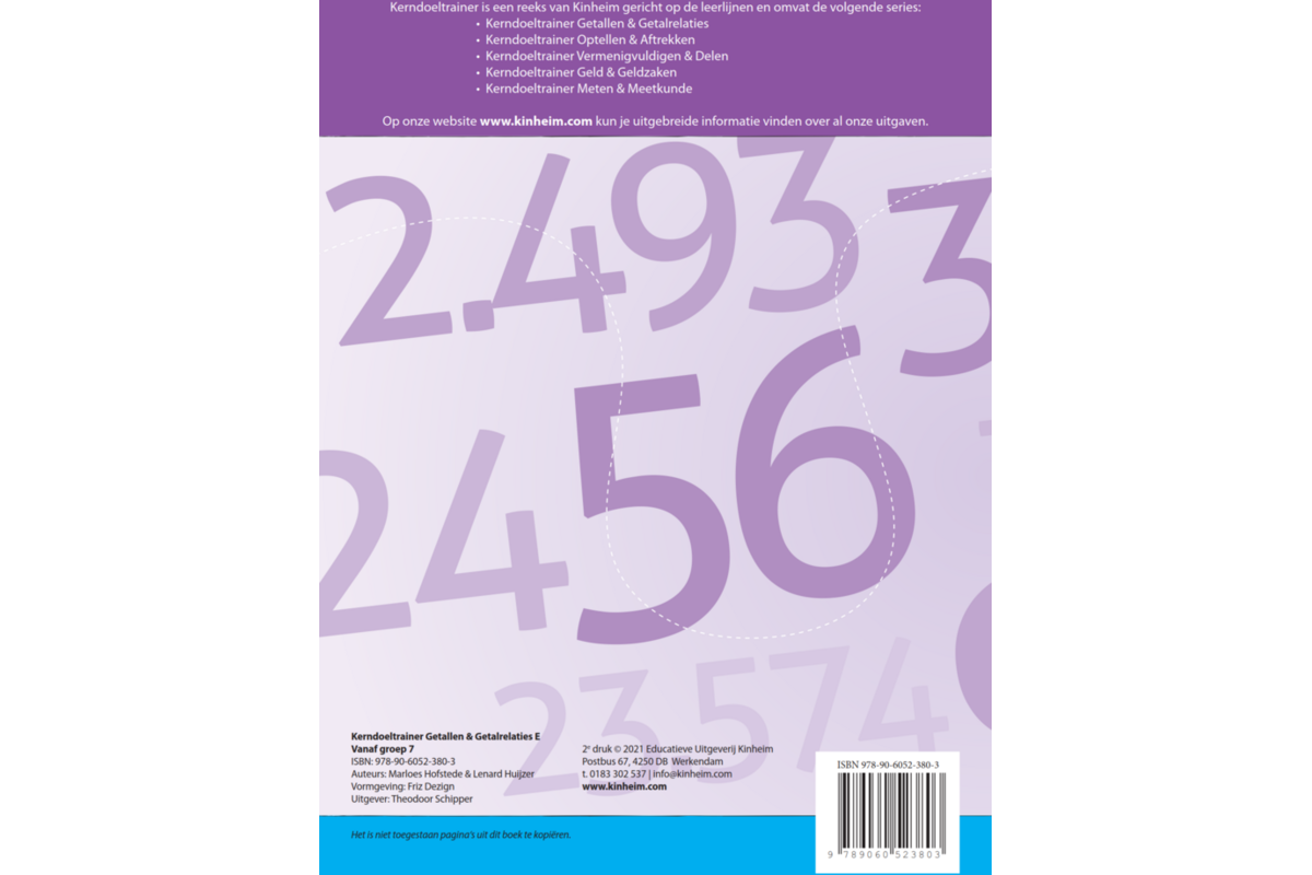 Kerndoeltrainer Getallen & Getalrelaties E (5 stuks)