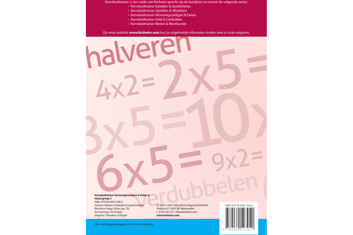 Kerndoeltrainer Vermenigvuldigen & Delen A (5 stuks)