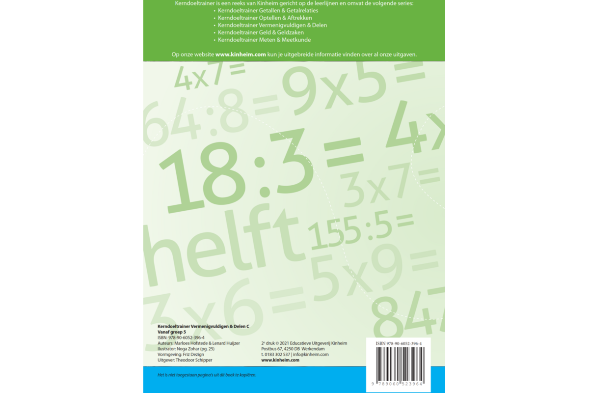 Kerndoeltrainer Vermenigvuldigen & Delen C (5 stuks)