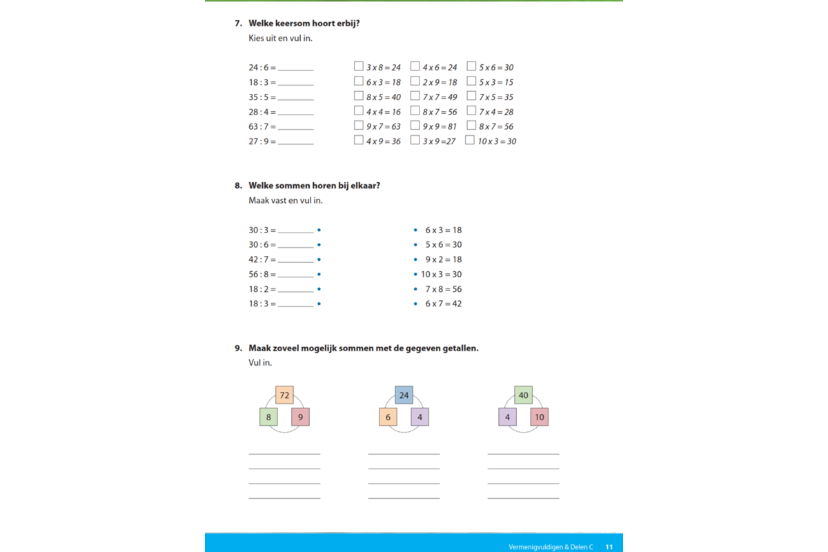Kerndoeltrainer Vermenigvuldigen & Delen C (5 stuks)