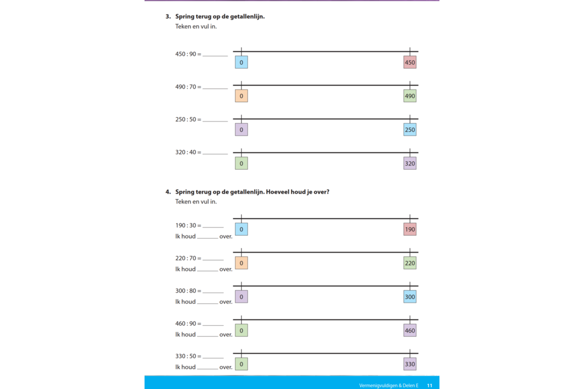 Kerndoeltrainer Vermenigvuldigen & Delen E (5 stuks)
