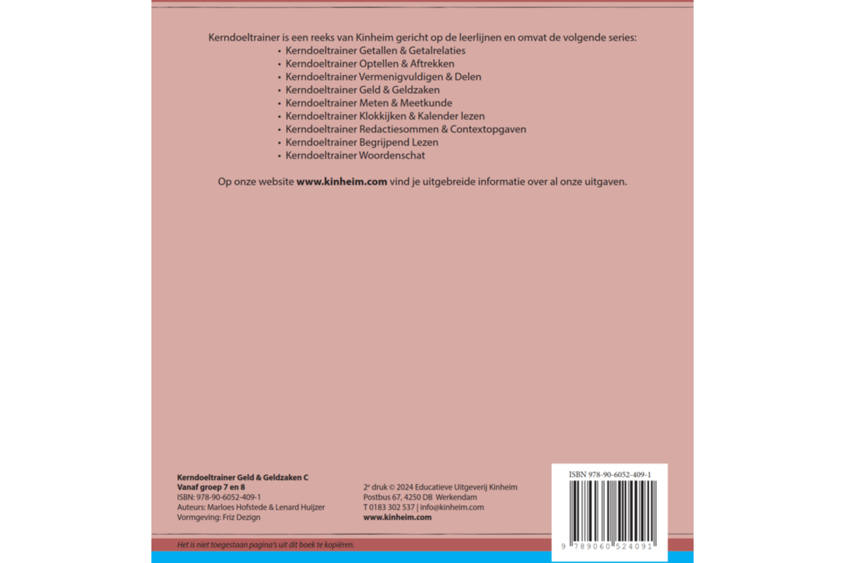Kerndoeltrainer Geld & Geldzaken C