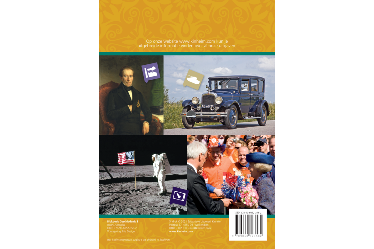 Blokboek geschiedenis groep 8 (5 stuks)