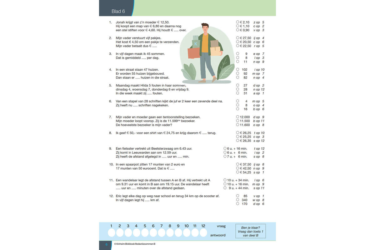 Blokboek redactiesommen B groep 6
