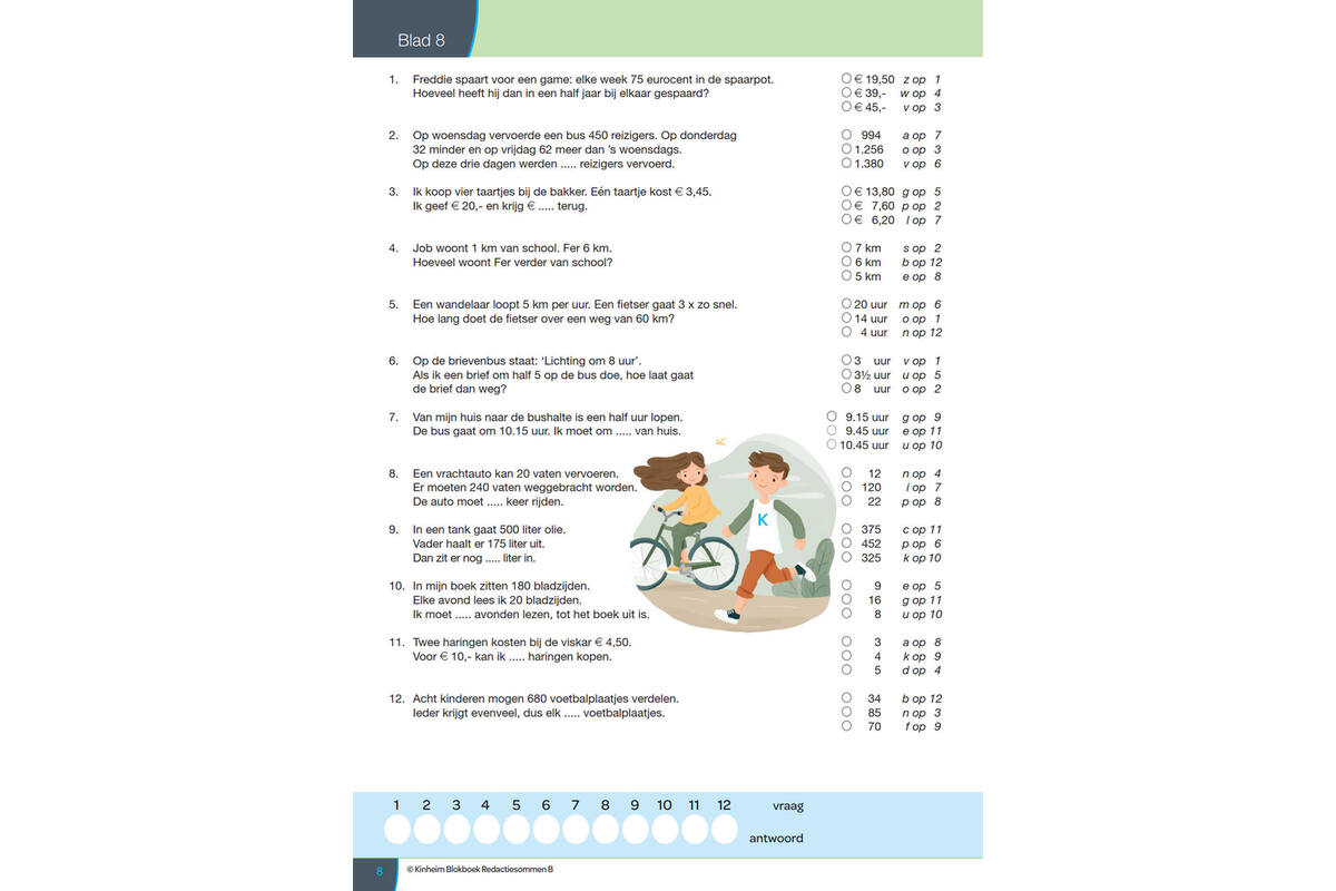 Blokboek redactiesommen B groep 6