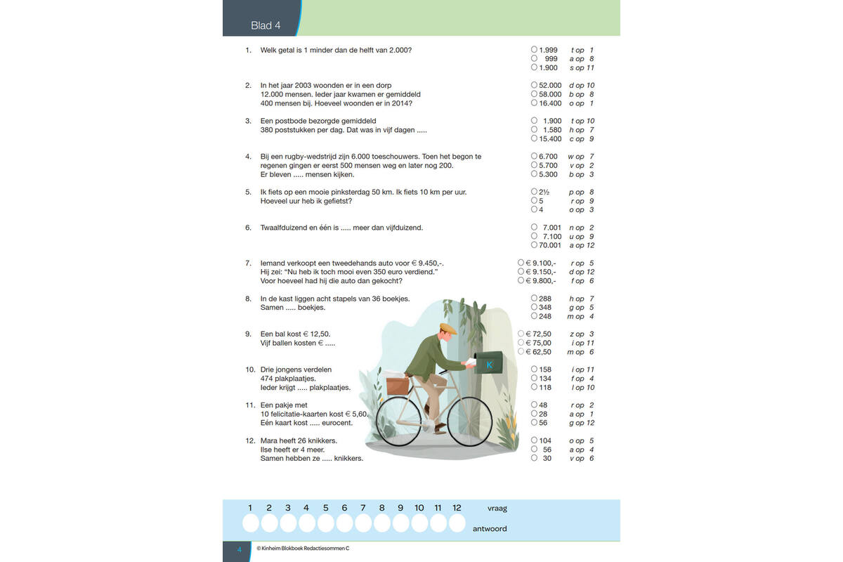 Blokboek redactiesommen C groep 7