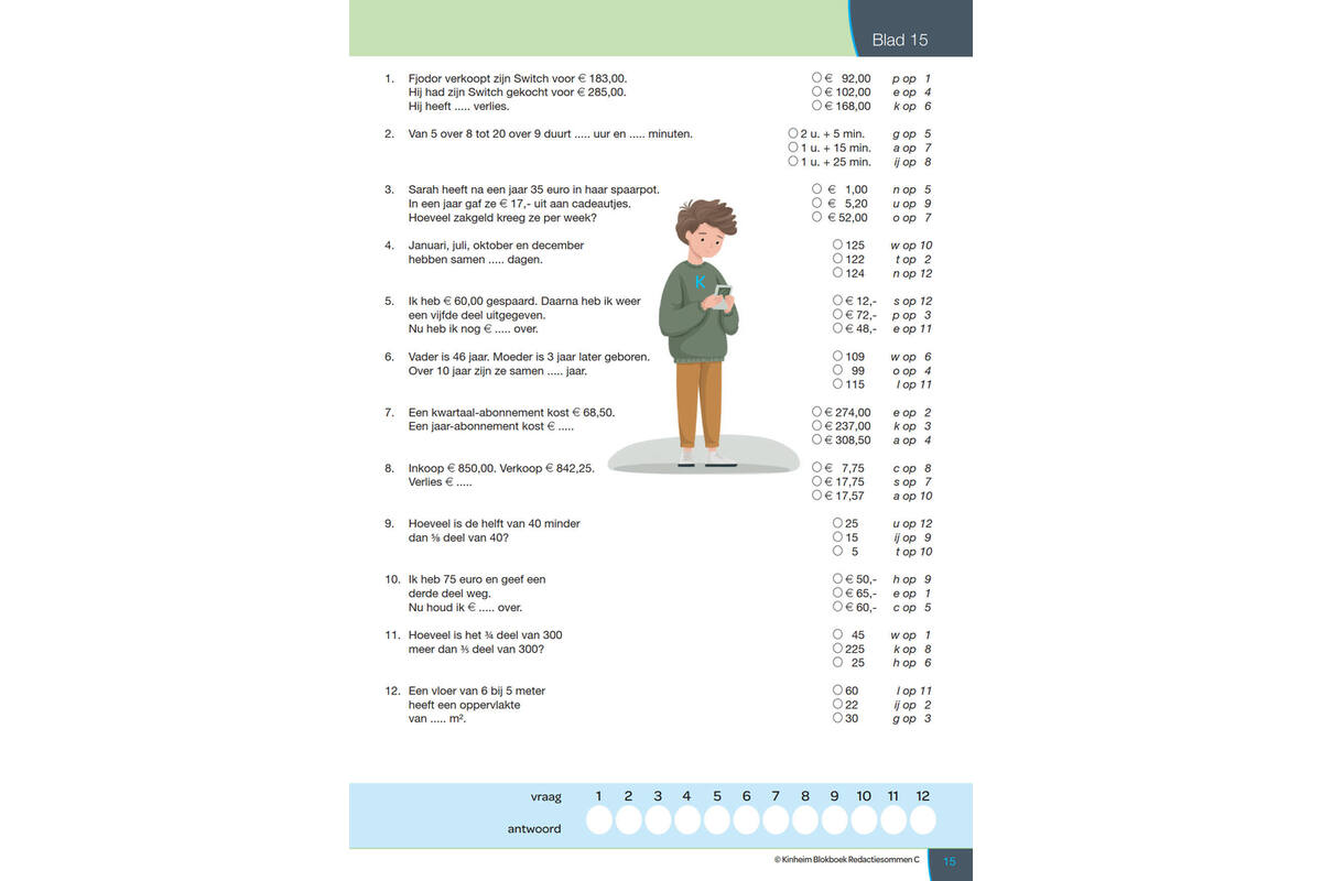 Blokboek redactiesommen C groep 7