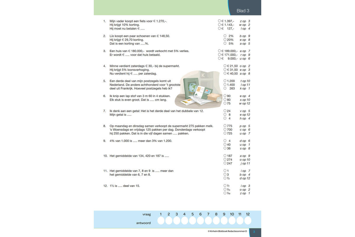 Blokboek redactiesommen D groep 8 (5 stuks)