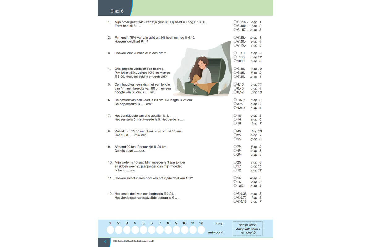 Blokboek redactiesommen D groep 8 (5 stuks)