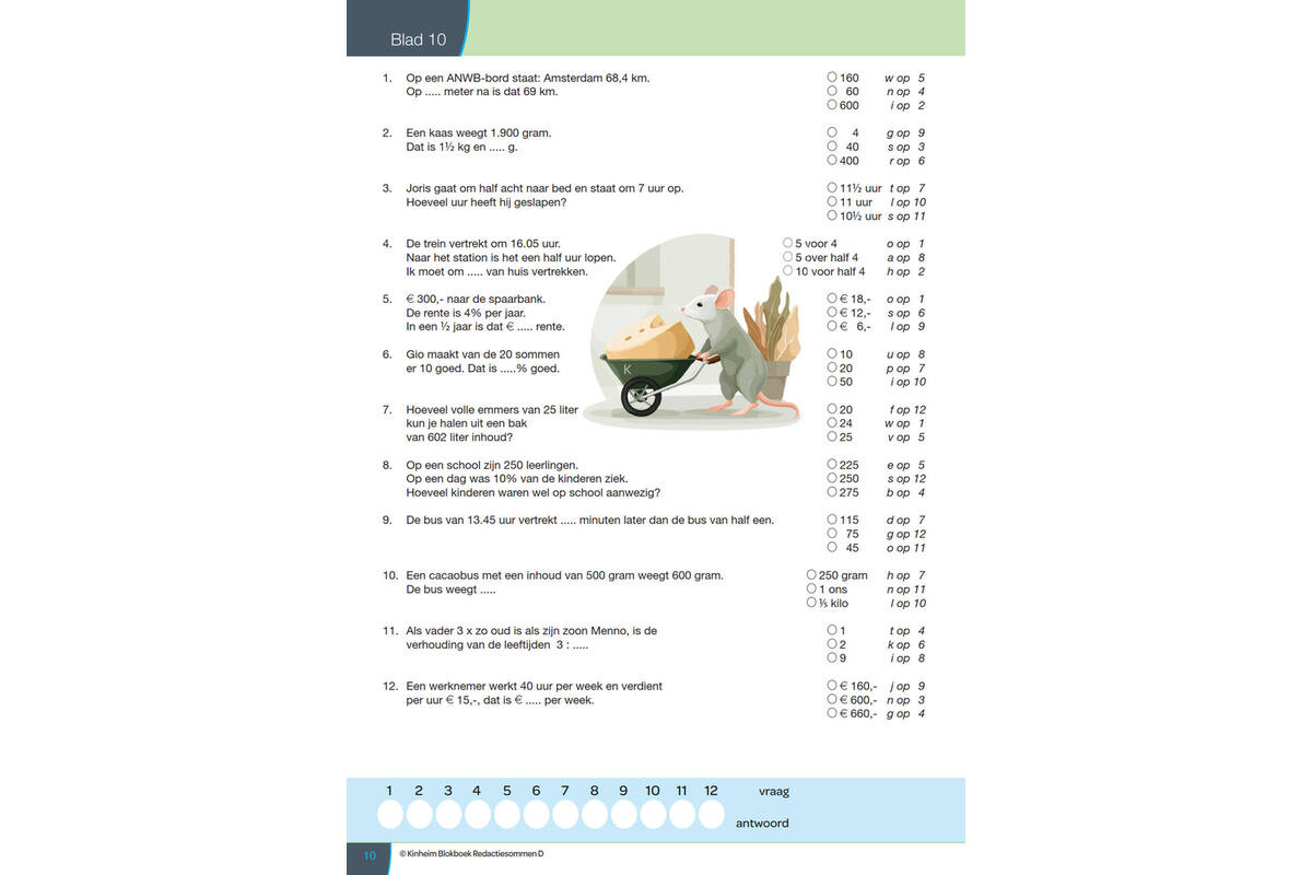 Blokboek redactiesommen D groep 8 (5 stuks)