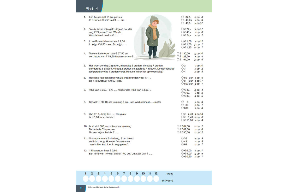Blokboek redactiesommen D groep 8 (5 stuks)