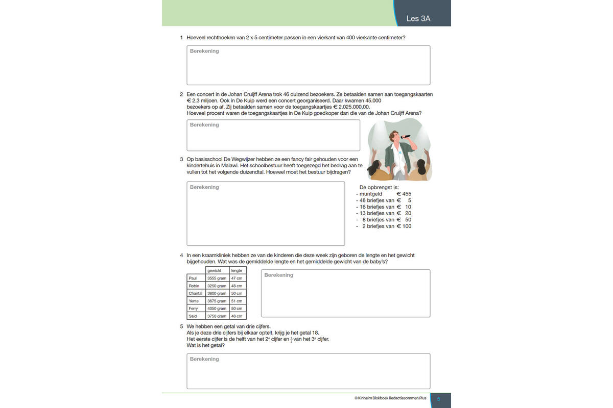 Blokboek redactiesommen Plus