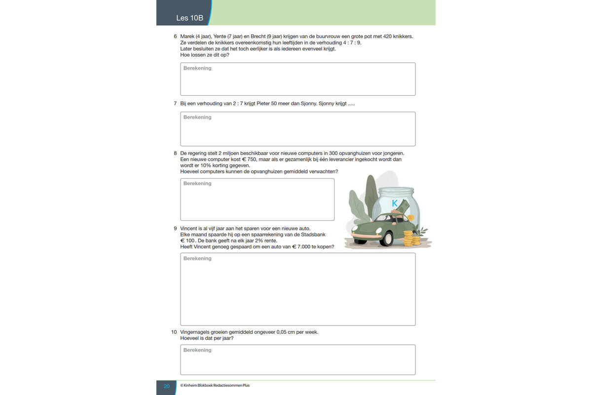 Blokboek redactiesommen Plus