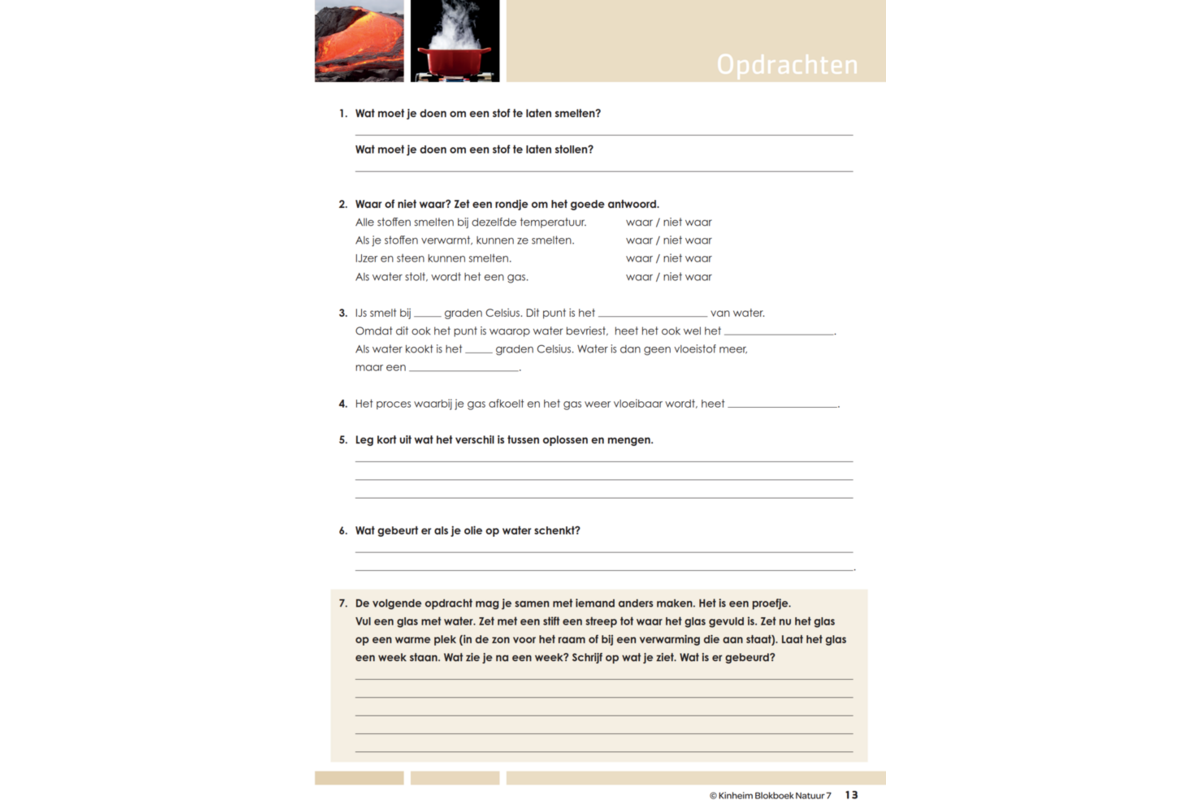 Blokboek natuur groep 7 (5 stuks)