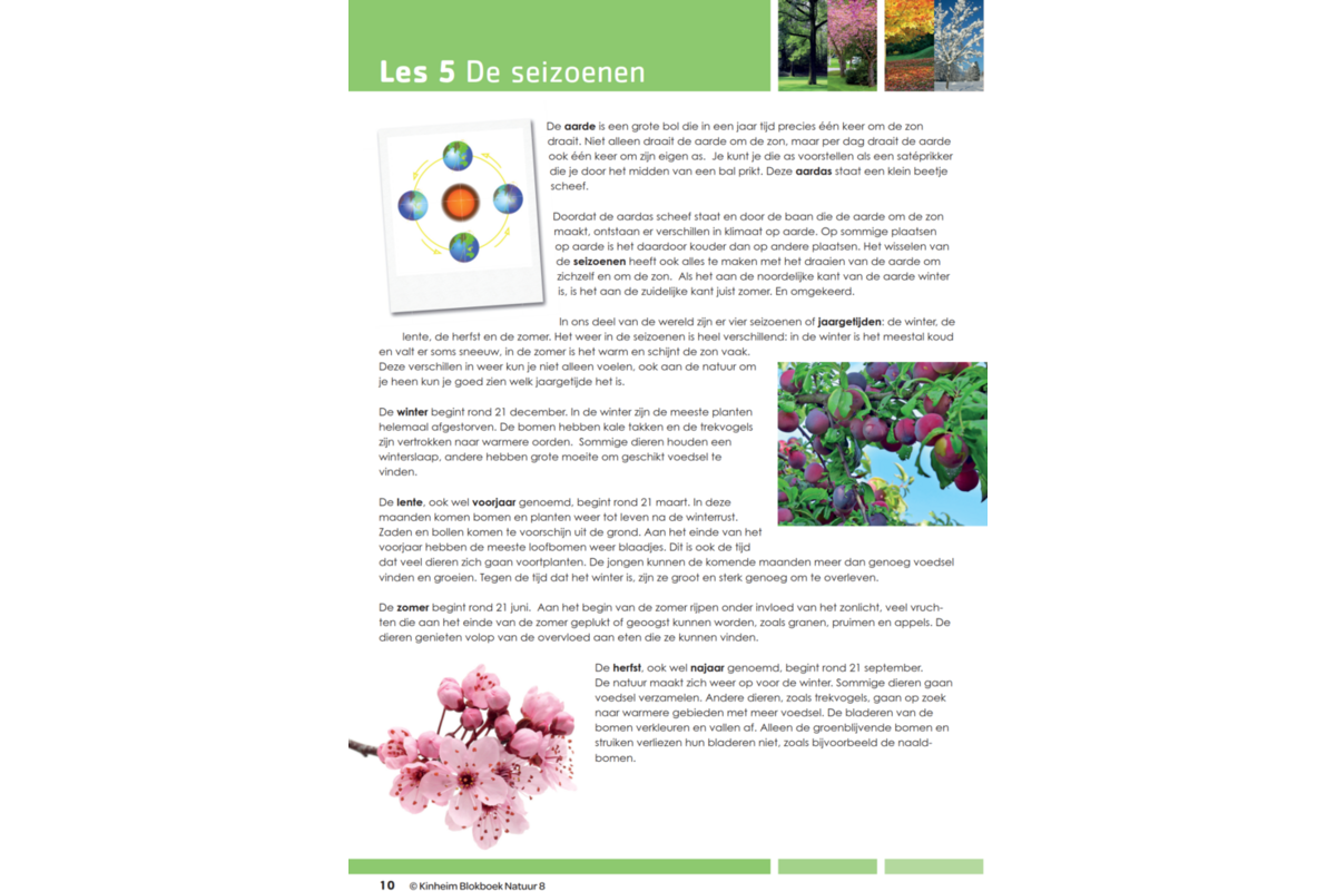 Blokboek natuur groep 8 (5 stuks)