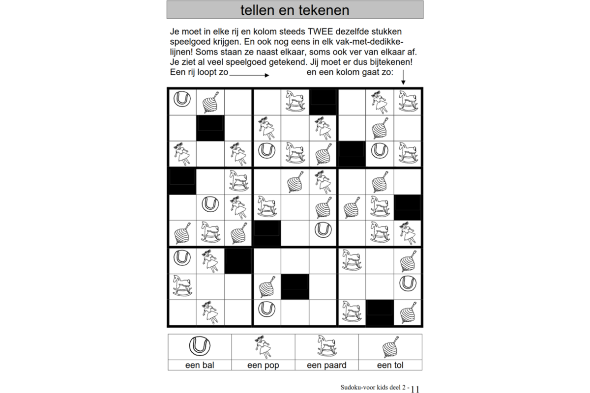 Sudoku voor Kids 2 groep 4