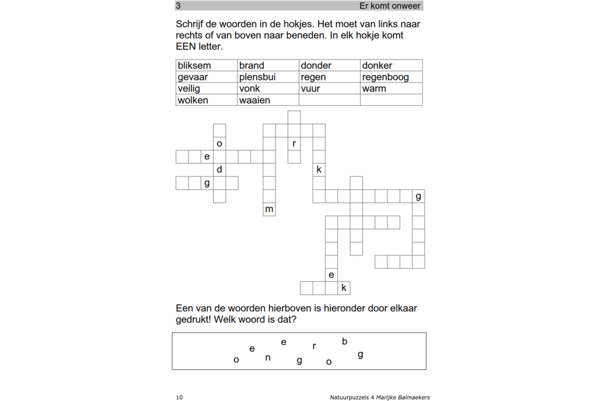 Natuurpuzzels groep 4 (5 stuks)