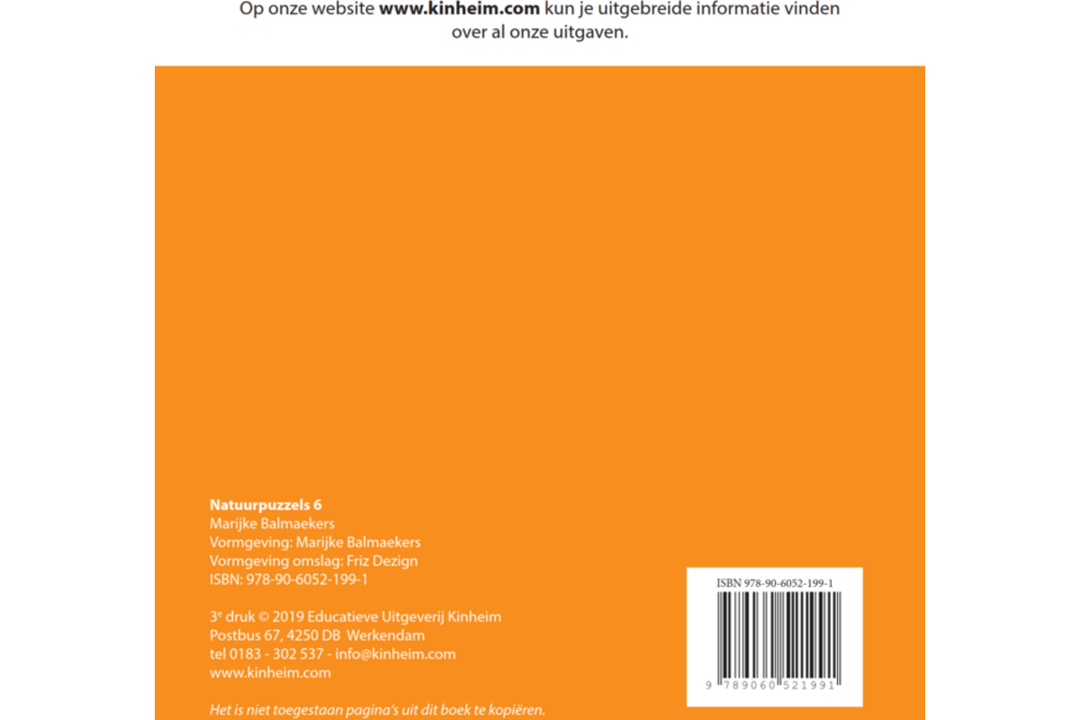Natuurpuzzels groep 6 (5 stuks)