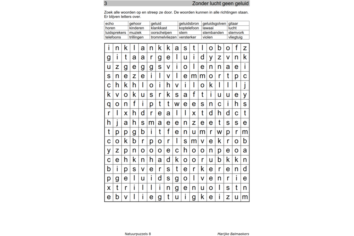 Natuurpuzzels groep 8 (5 stuks)