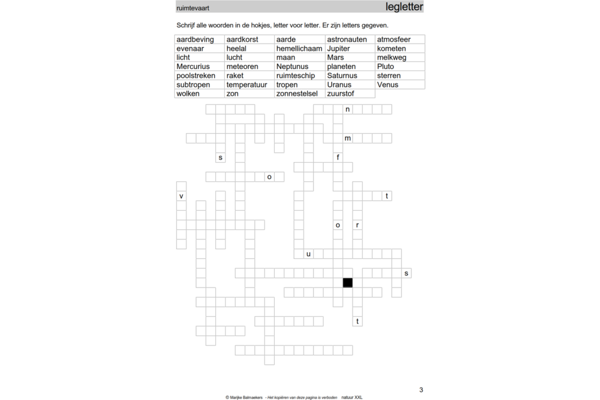 Natuurpuzzels XXL groep 8 (5 stuks)
