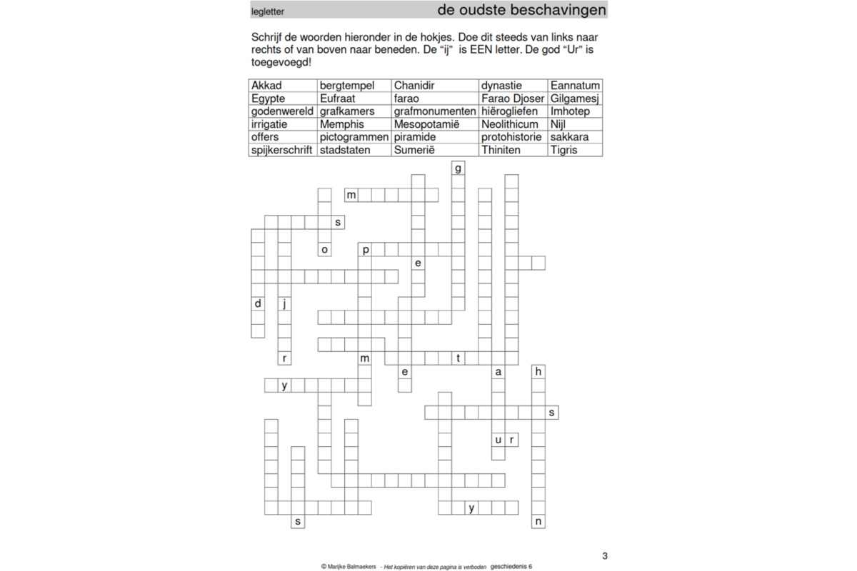 Geschiedenispuzzels groep 6 deel 1 (5 stuks)