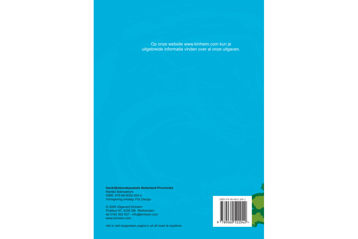Aardrijkskundepuzzels groep 6 Nederland provincies (5 stuks)
