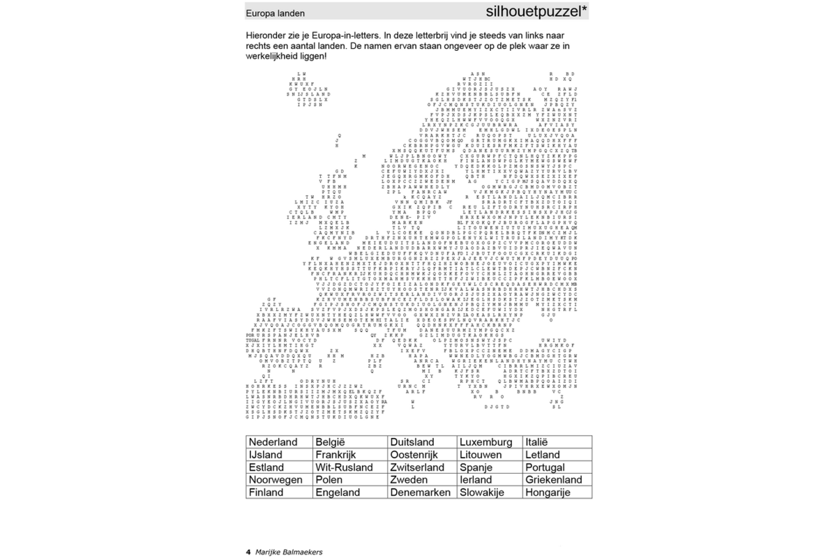 Aardrijkskundepuzzels groep 7 Europa