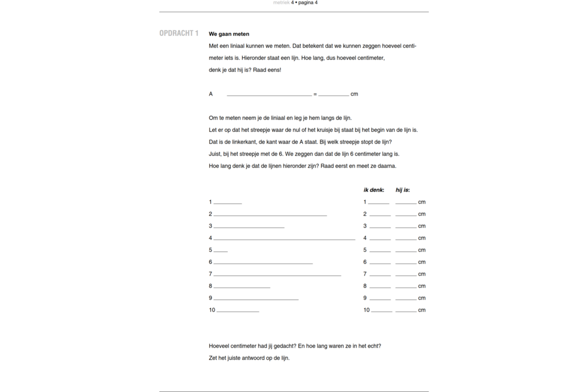 Blokboek Metriek groep 4 (5 stuks)